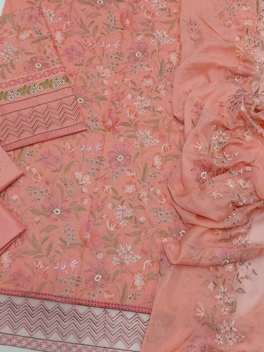 Breeze Summer Collection 2026 3PC Heavy Embroidered Lawn Suit – Code 1994