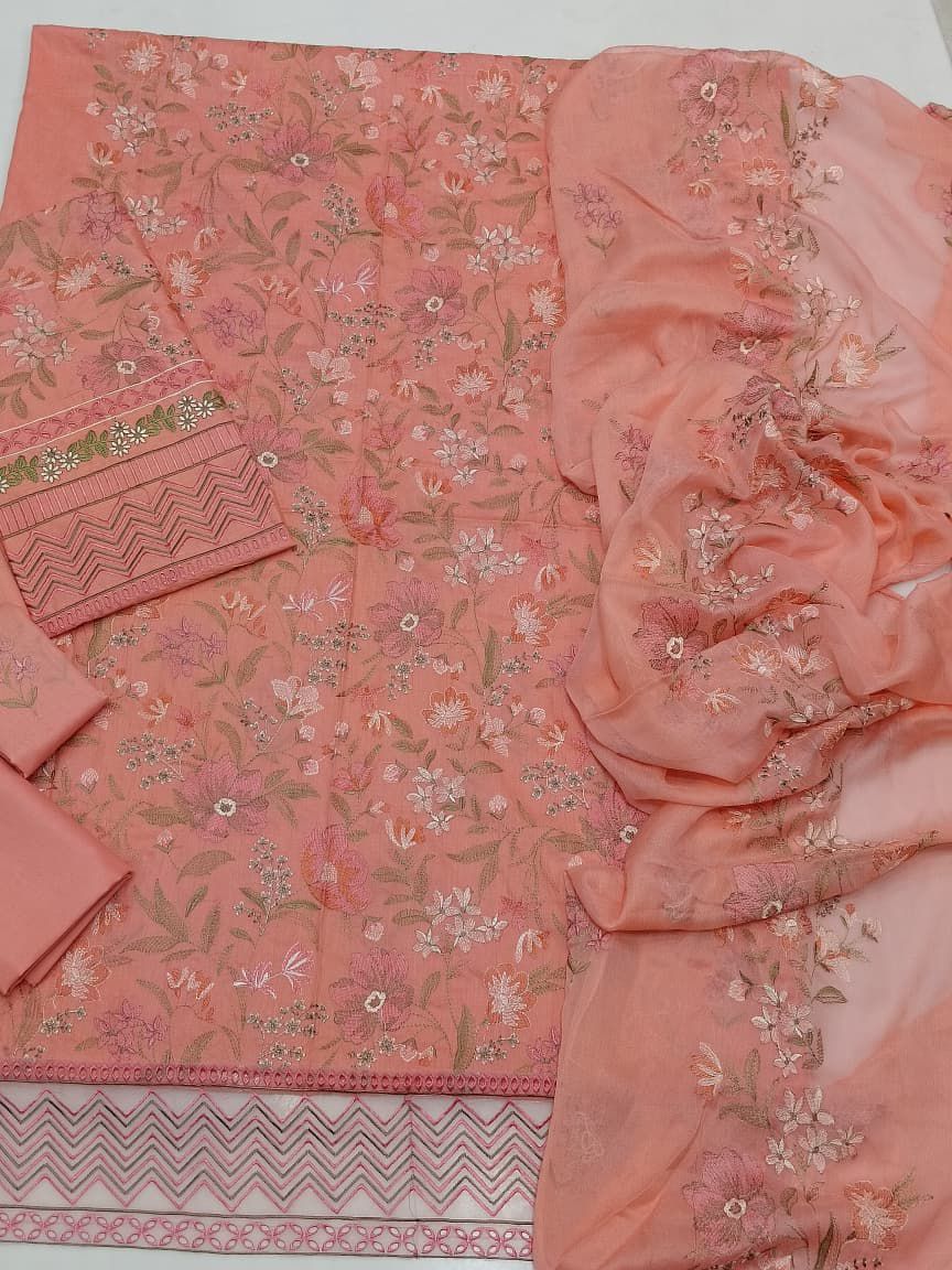 Breeze Summer Collection 2026 3PC Heavy Embroidered Lawn Suit – Code 1994