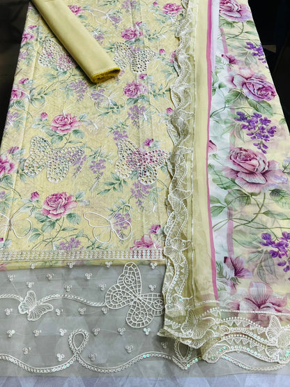Lawn Collection ❤️ Front shirt Full Heavy Emb | Brand: * Maria B*|