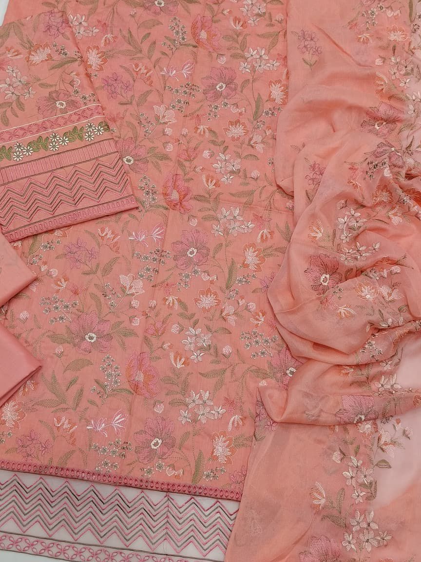 Breeze Summer Collection 2026 3PC Heavy Embroidered Lawn Suit – Code 1994