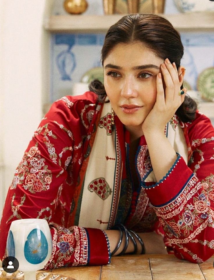 JAZMIN 26019 Red Embroidered Lawn 3 Piece Stitched Suit – Summer Collection 2026
